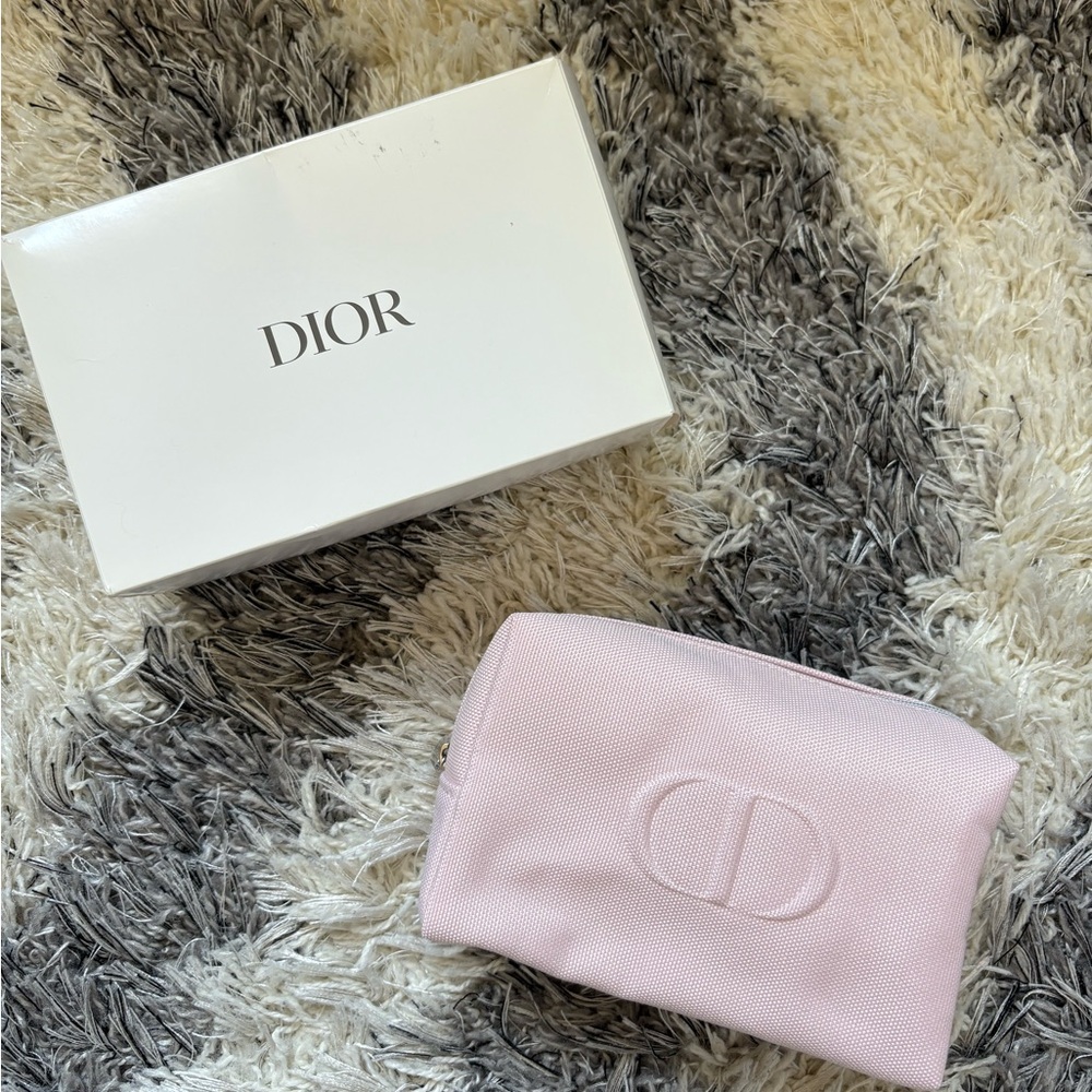 Dior Beauty Blush Pink Makeup Bag - bag only, NO samples